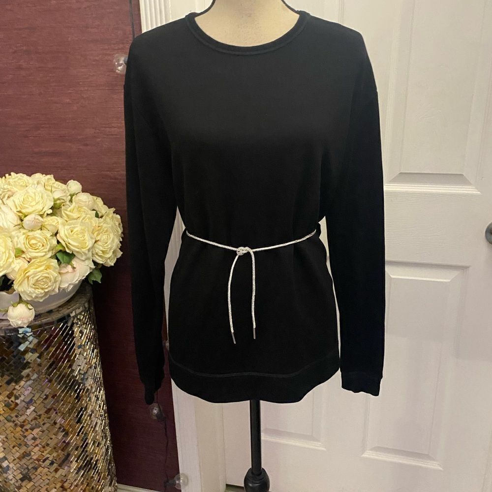 Sandro belted sweatshirt, L